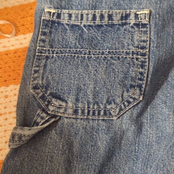 Oshkosh bgosh vintage denim blue overalls size 4T - Picture 7 of 8